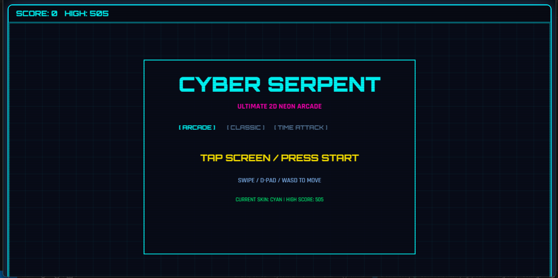 cyber serpent game